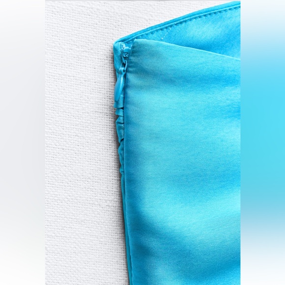 Zara ASYMMETRICAL SATIN EFFECT TIE DYE DRESS 8247/490 - Picture 10 of 10